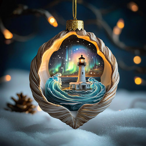 Lighthouse Cozy Noel WN0912023CL Christmas Ornament