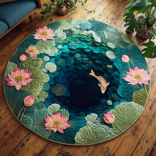 Pond Serenity CP0412125CL Quilted Round Mat