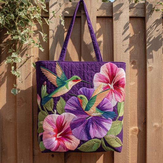 Hummingbird XR2511011CL Quilted Tote Bag