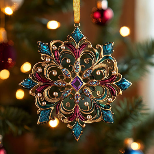 Ruby Snowflake CW0912037CL Christmas Ornament