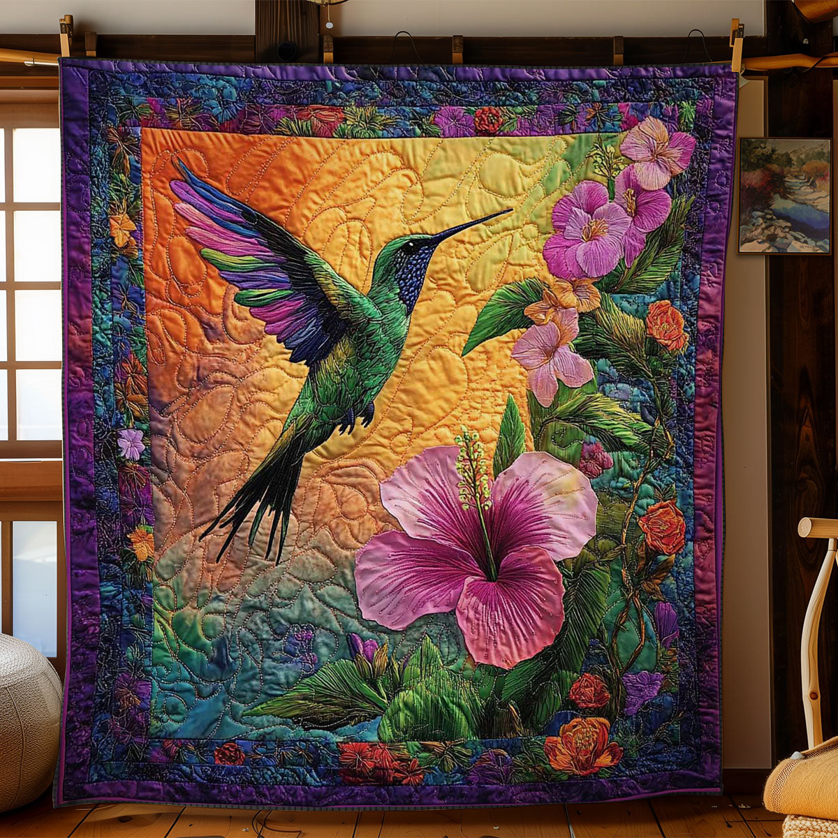 Hummingbird Magic WN0802045CL Quilt