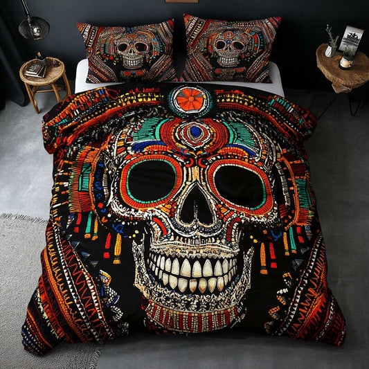 Golden African Skull WN2702005CL Duvet Cover Set