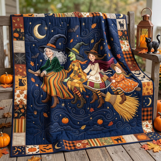 Halloween Witches Family WN2606011CL Quilt