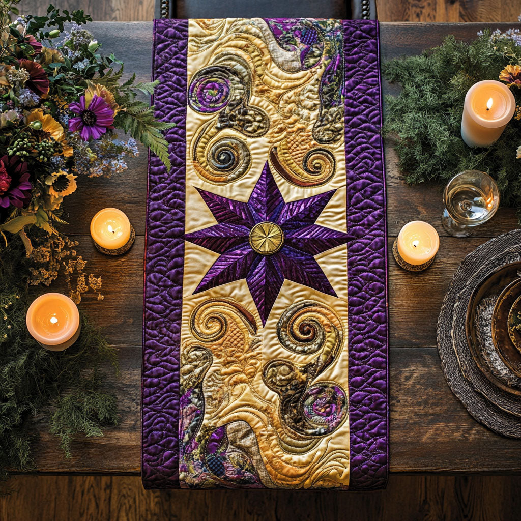 Star Bloom WN0707112CL Quilted Table Runner