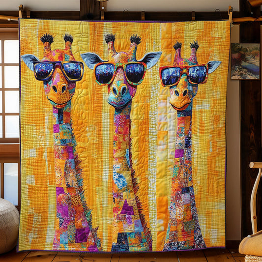 Cool Funny Giraffes WN1103019CL Quilt