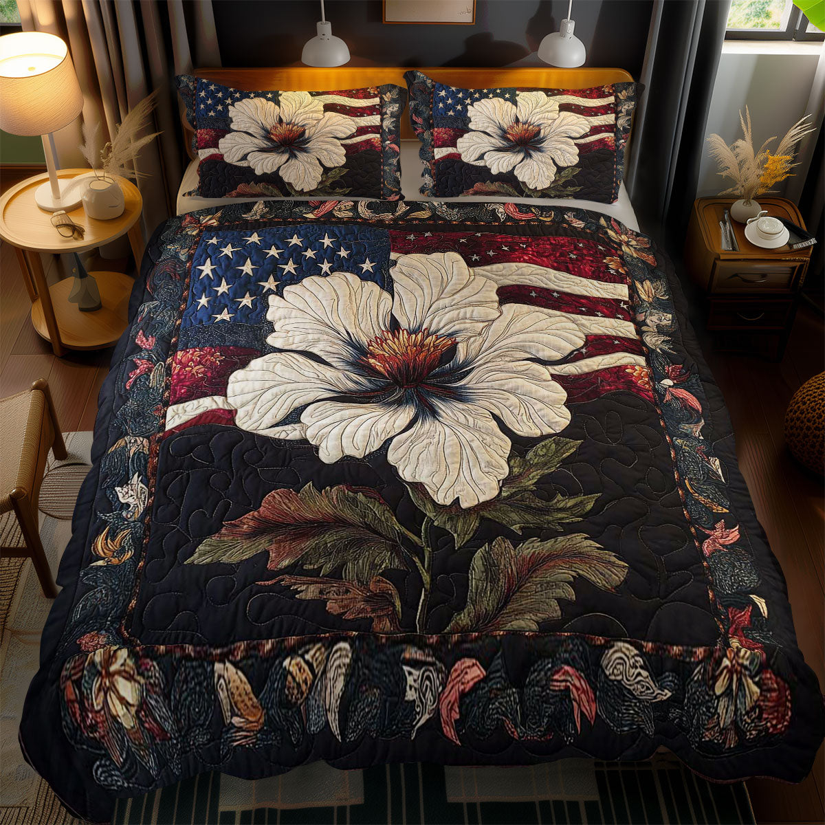 Freedom Flower WN0702073CL Duvet Cover Set