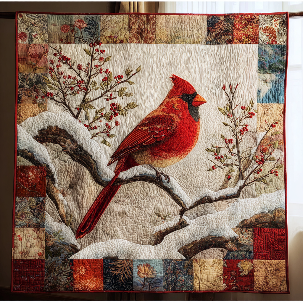Warm Cardinal XR1201018CL Quilt