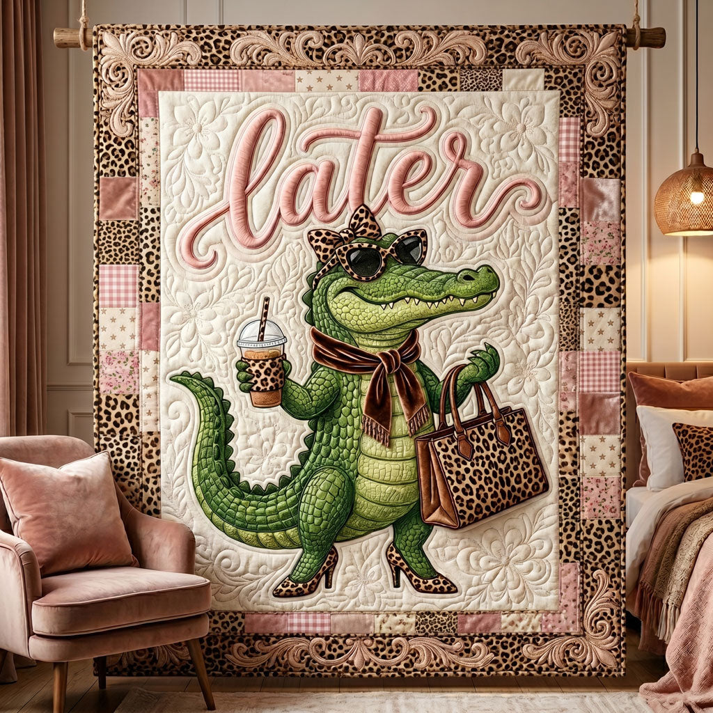 Stylish Leopard Alligator WN0805015CL Quilt
