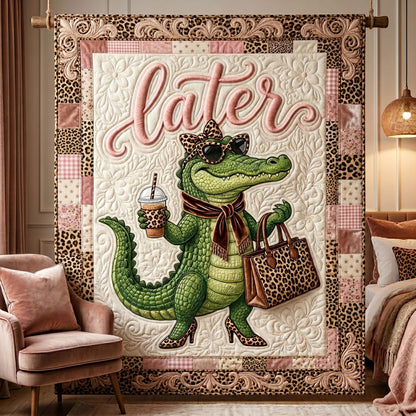 Stylish Leopard Alligator WN0805015CL Quilt