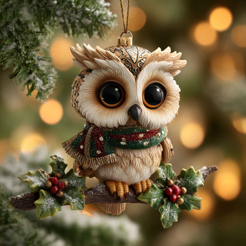 Owl Winter Magic WN1112056CL Christmas Ornament