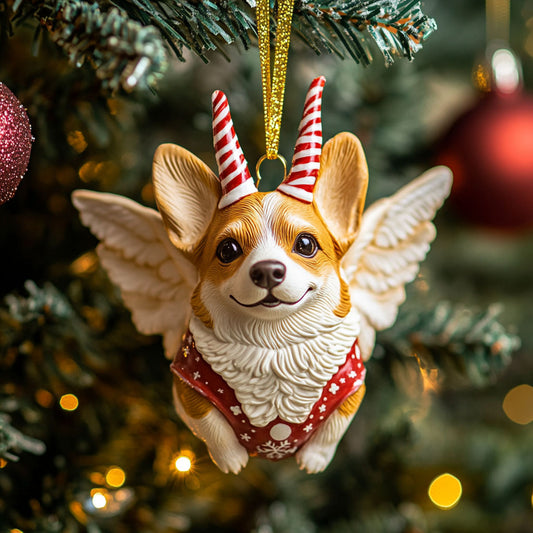 Candy Corgi WN1610011CL Christmas Ornament