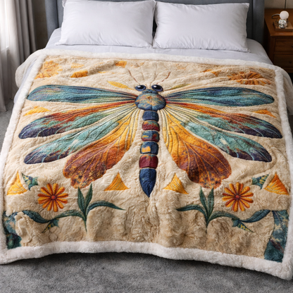 Free Dragonfly QA2901002CL Faux Fur Throw Blanket