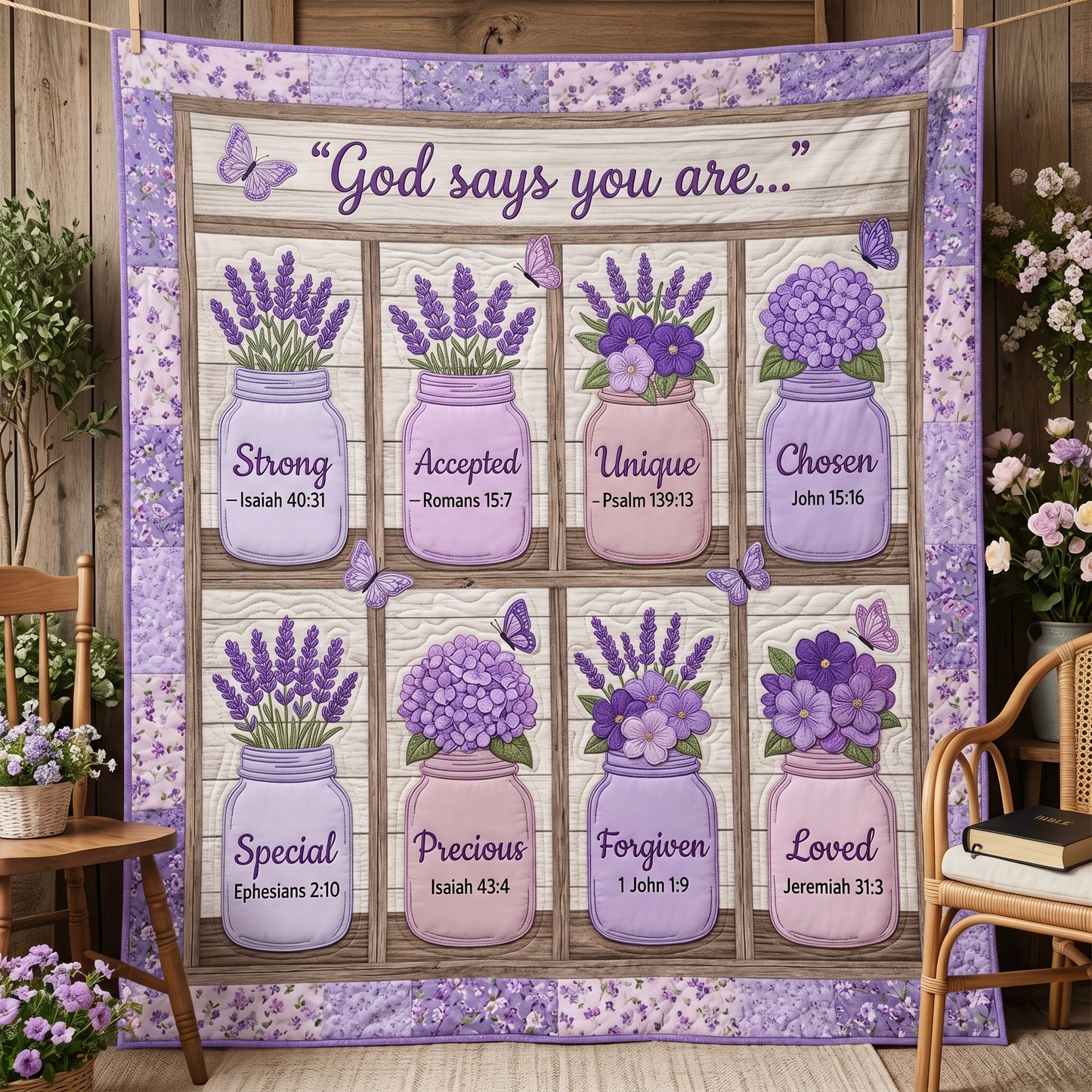 God Says You Are XR2004012CL Quilt