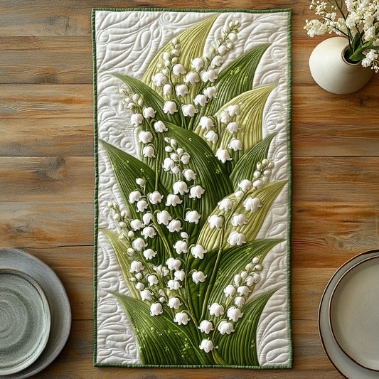 Dreamy Lily Garden CW2205371CL Quilted Table Runner