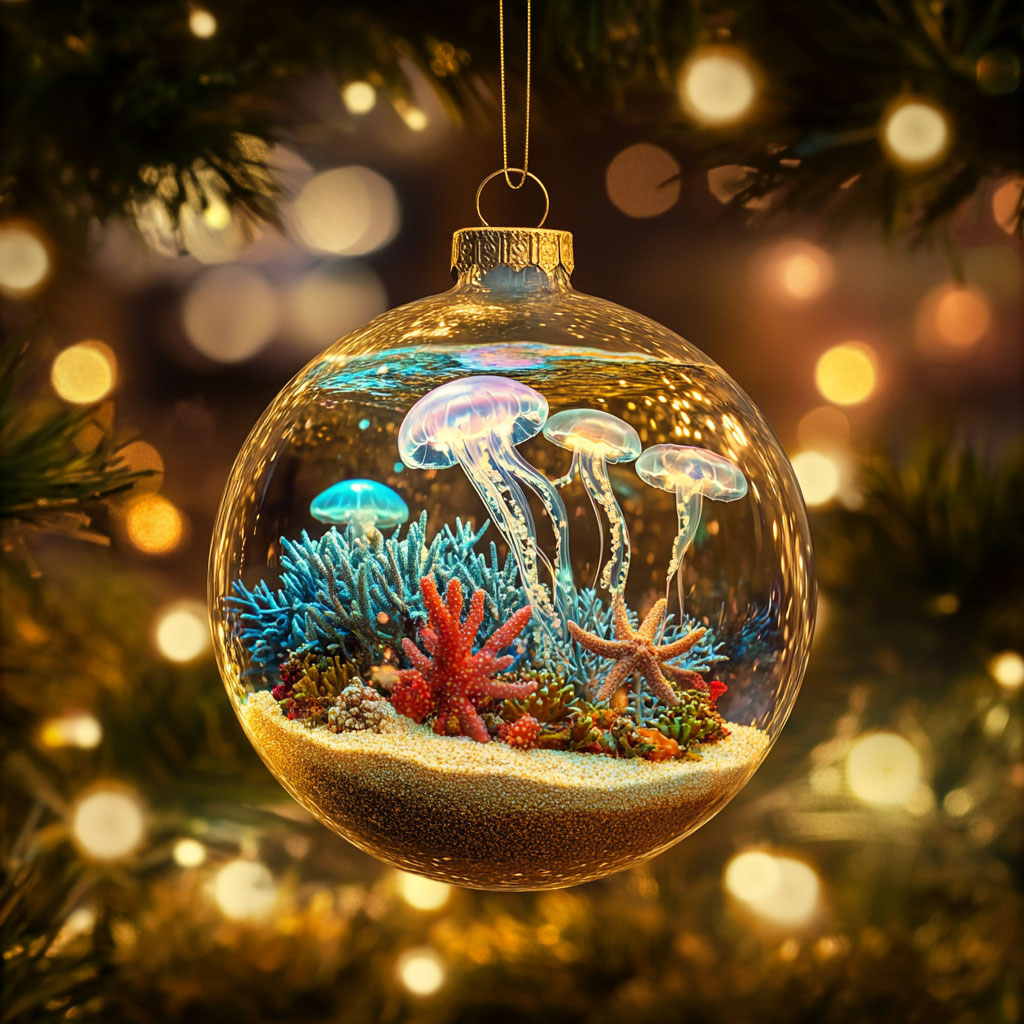 Jellyfish Mystic Flow WN2911051CL Christmas Ornament