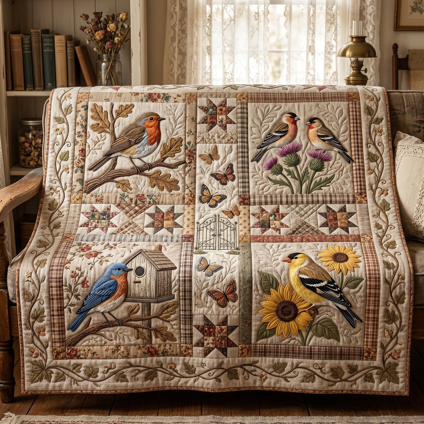 Vintage Forest XR0705008CL Quilt