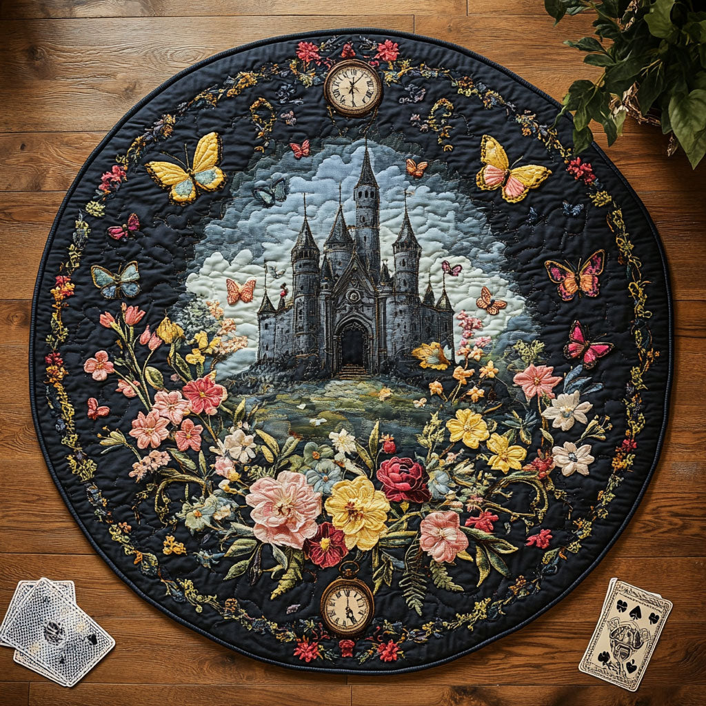 Obsidian Castle WN0408052CL Quilted Round Mat