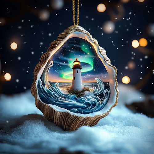 Lighthouse Sea Glow WN0912030CL Christmas Ornament