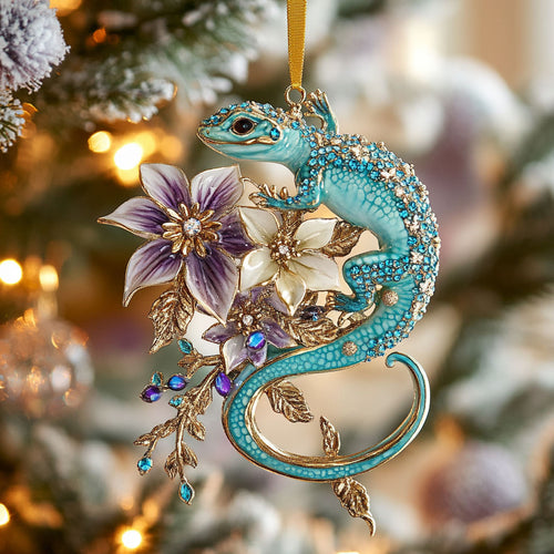 Floral Lizard CW0912018CL Christmas Ornament