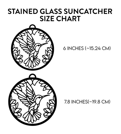 African Women Sunset WN0505047CL Stained Glass Suncatcher