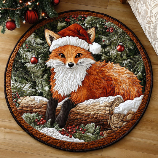Festive Fox KL2511002CL Quilted Round Mat