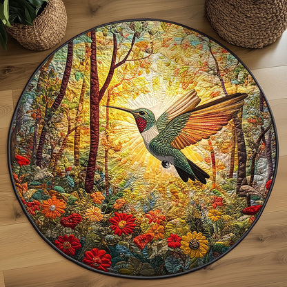 Hummingbird Horizon WJ1606046CL Quilted Round Mat