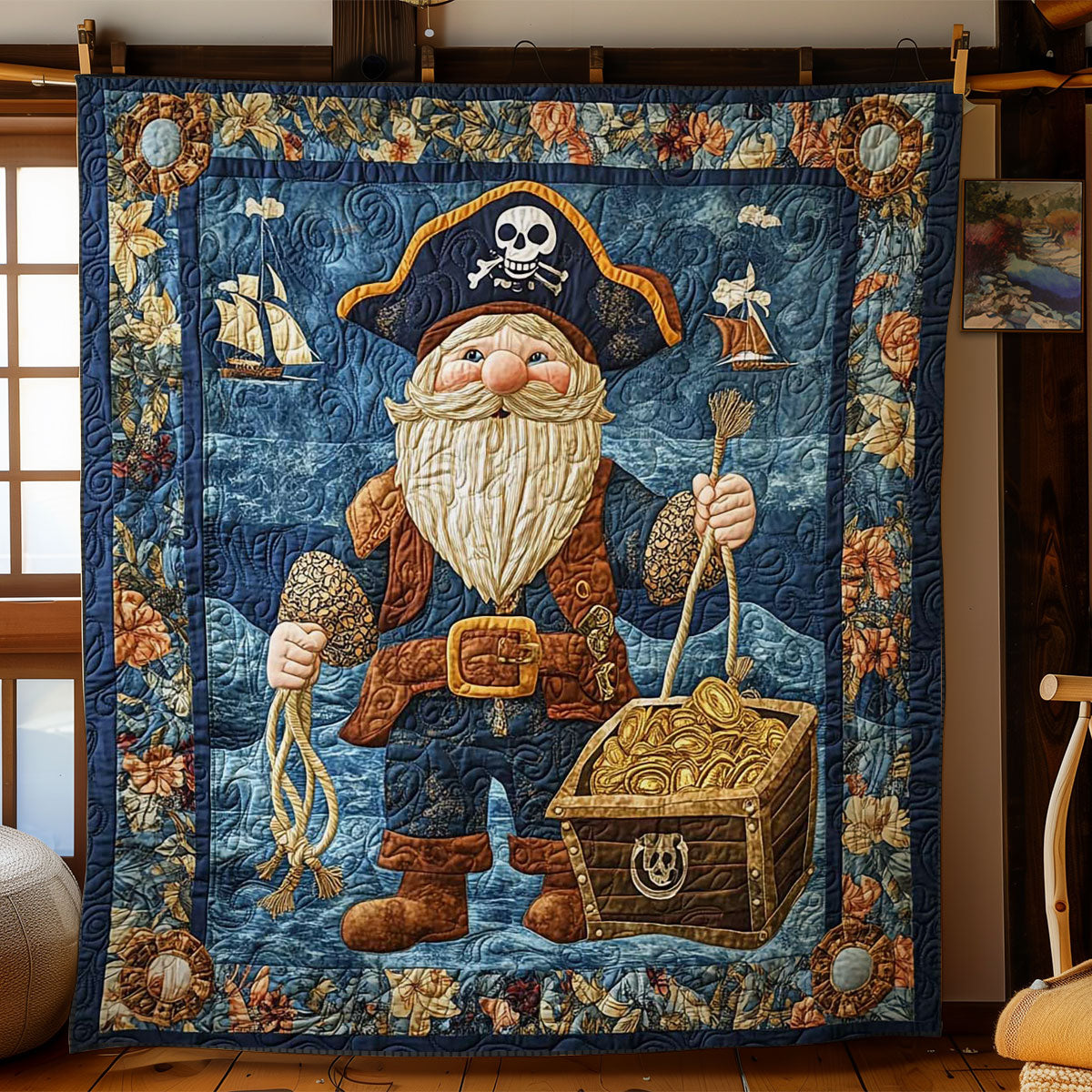 Pirate Gnome Adventures WN0901024CL Quilt