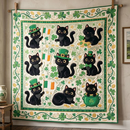 Lucky Black Cat Irish WN0705008CL Quilt