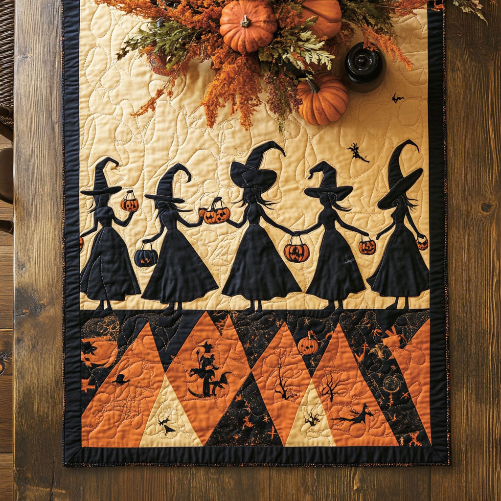 Wishing Witches WN0108060CL Quilted Table Runner