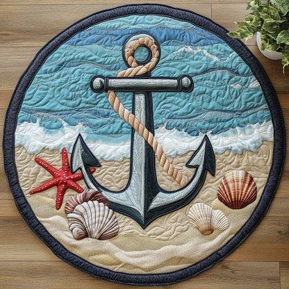 Anchor Beach CW1606001CL Quilted Round Mat