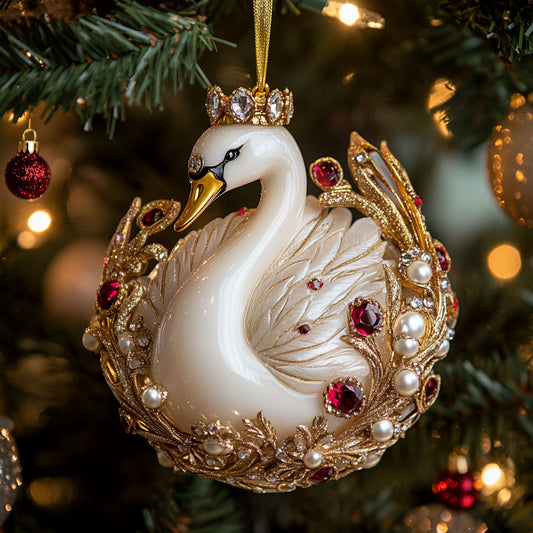 Swan Glow CW2711067CL Christmas Ornament