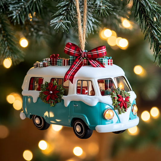 Winter Lane Camper Van WN0411104CL Christmas Ornament