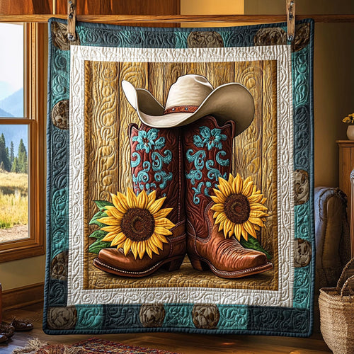 Western Sunflower Boots KL0601004CL Quilt