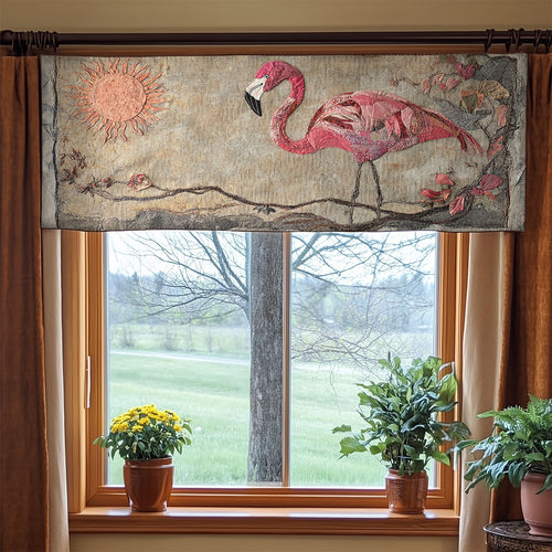Flamingo Dusk WN0707052CL Quilted Valance