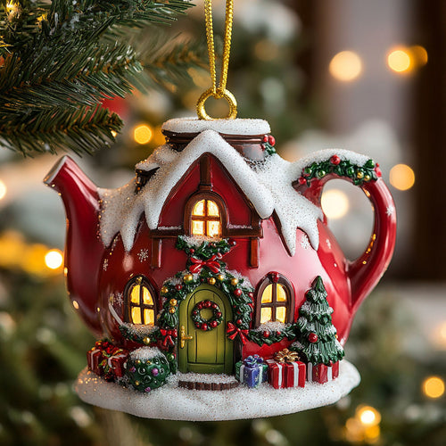 Merry Teapot Home CW2611057CL Christmas Ornament