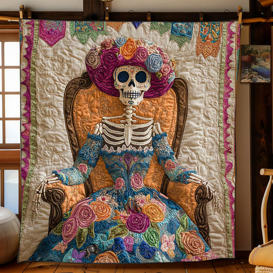 Elegant Skeleton Lady WN0703038CL Quilt