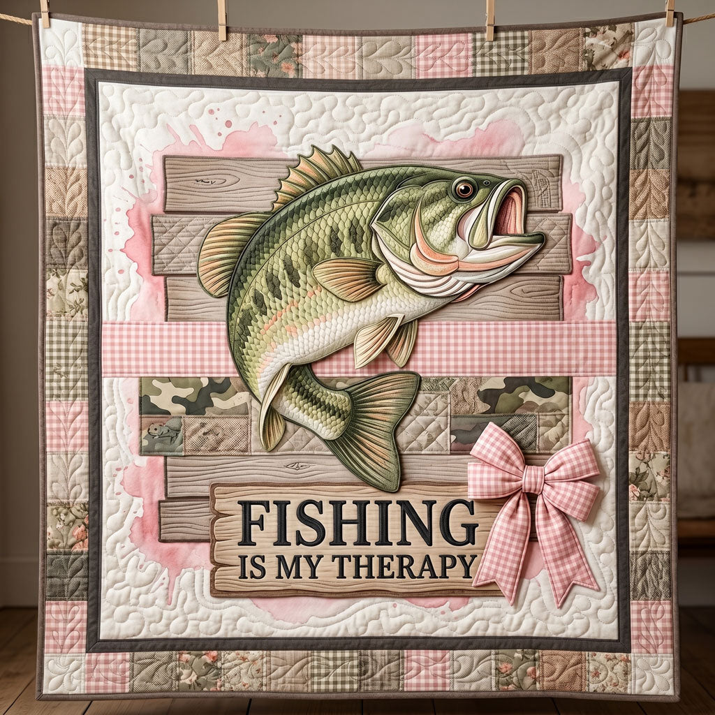 Bass Fishing Relaxation WN0505004CL Quilt
