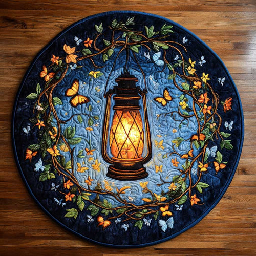 Lantern Whispers WN2305050CL Quilted Round Mat