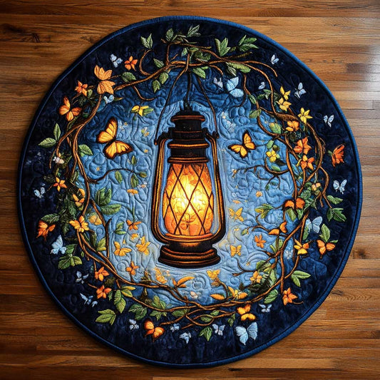 Lantern Whispers WN2305050CL Quilted Round Mat