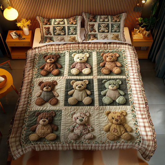 Rustic Teddy Bear WN1003112CL Duvet Cover Set