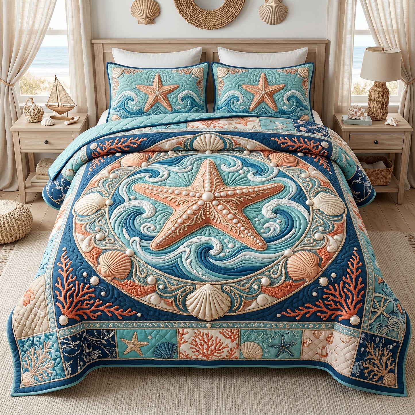 Starfish Mandala XR2605001CL Duvet Cover Set