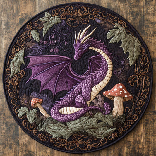 Dragon Spirit WN0506024CL Quilted Round Mat