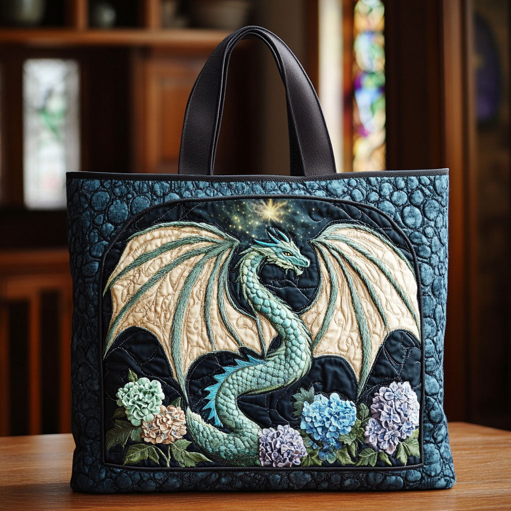 Dragon Guardian CW1301007CL Quilted Tote Bag