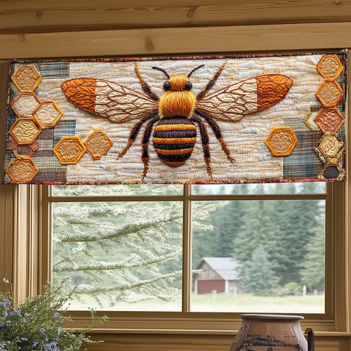 Sweet Honey Bee WJ0506029CL Quilted Valance