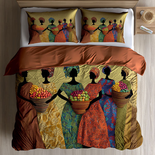 African Women Abundance WN0701001CL Duvet Cover Set