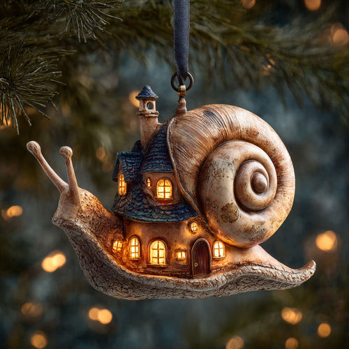 Snail Snowlight Village WN0912070CL Christmas Ornament