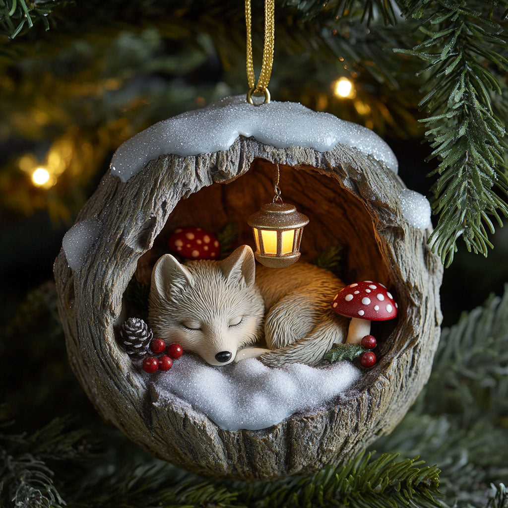 Forest Wolf CP0312255CL Christmas Ornament