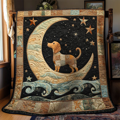 Mystical Moon Dachshund WN0601044CL Quilt