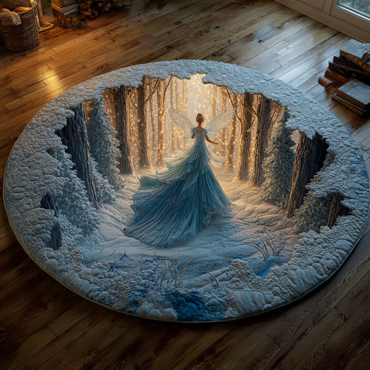 Snow Fairy CW1610036CL Quilted Round Mat