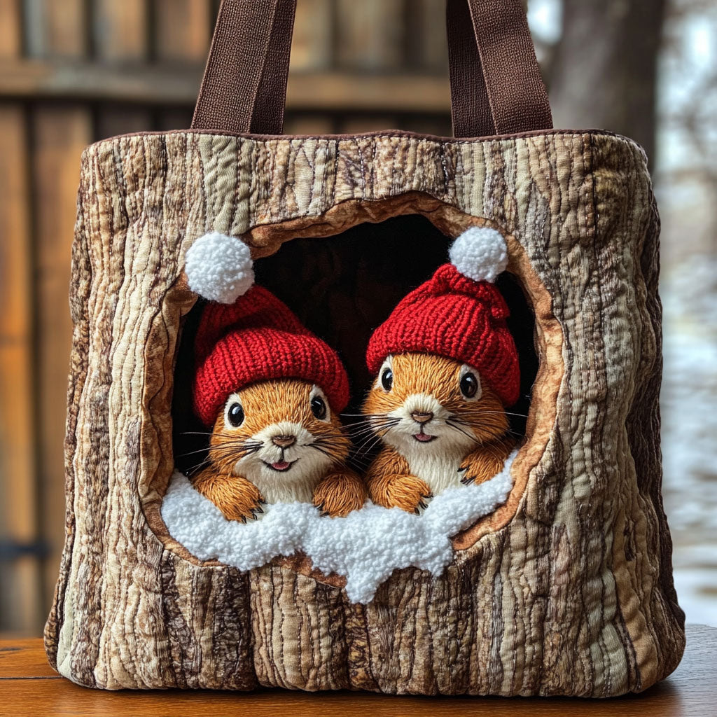 Acorn Nest CP0111058CL Quilted Tote Bag